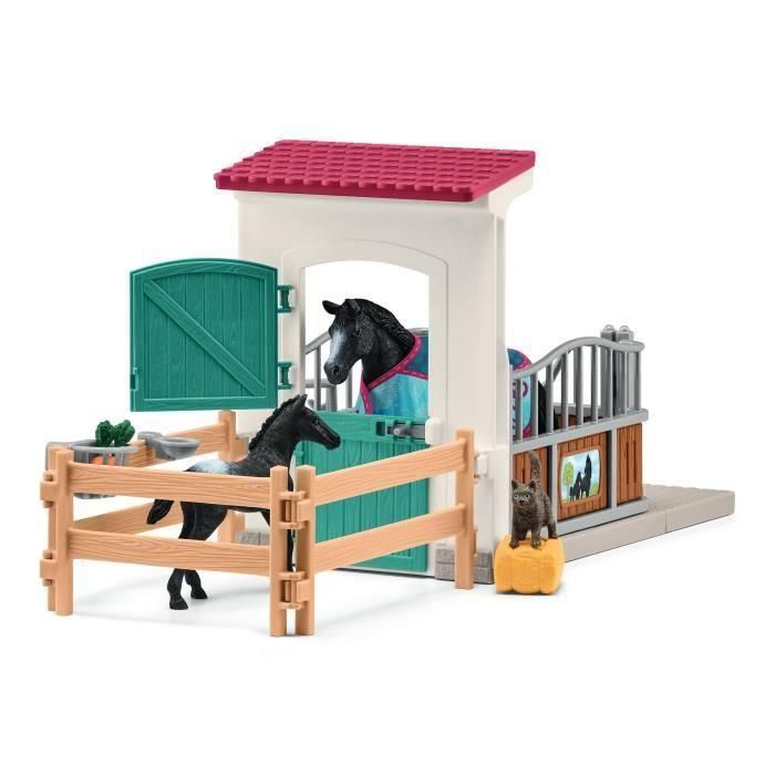 Box pour cheval avec jument et poulain, coffret schleich avec 34 éléments inclus dont 2 chevaux schleich, coffret figurines pour 3 Box pour cheval avec jument et poulain, coffret schleich avec 34 éléments inclus dont 2 chevaux schleich, coffret figurines pour 3