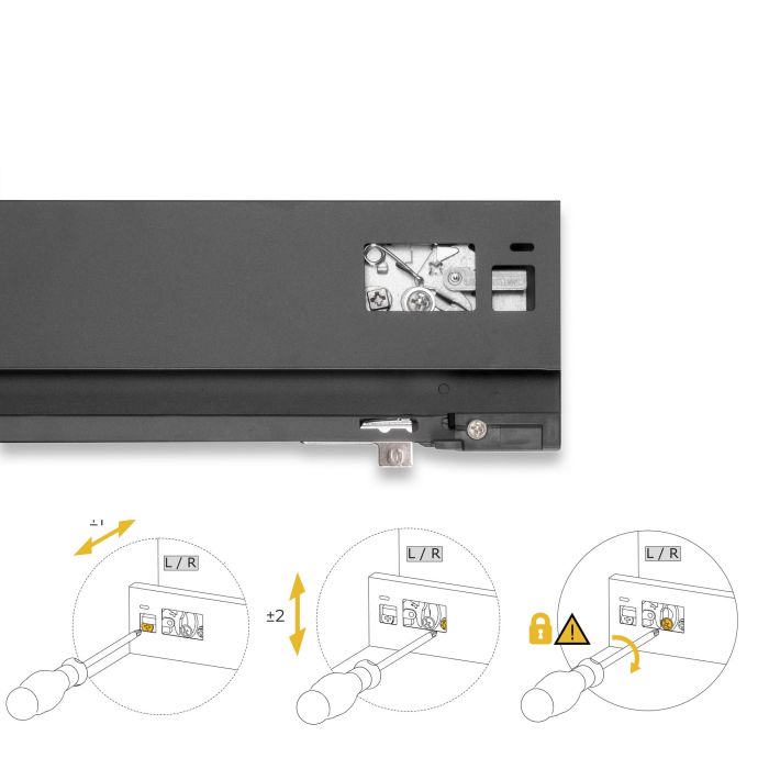 Emuca Tiroir extérieur Protone 30kg , coulisses à sortie totale et fermeture amortie, hauteur 93mm, profondeur 450mm, Acier, Gris anthracite 3