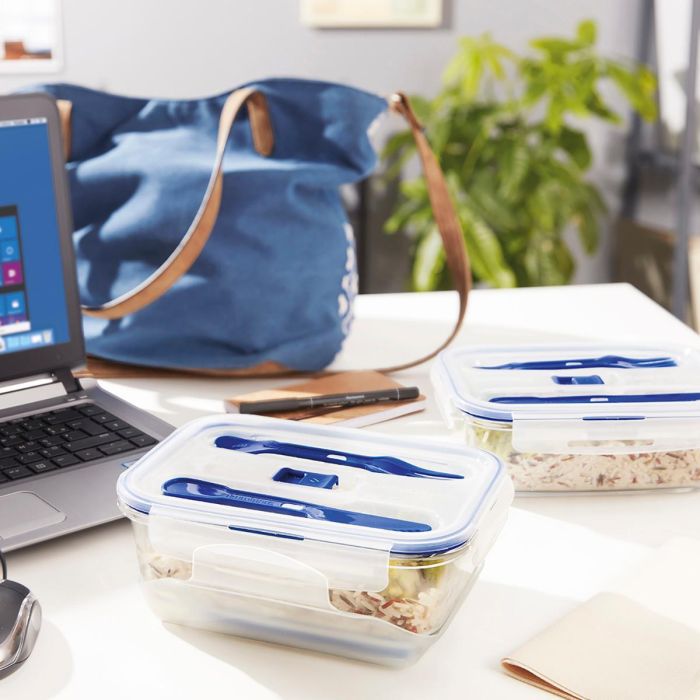 Recipiente Rectangular Hermético Vidrio Pure Box Active Luminarc 16 cm - 122 cL 1