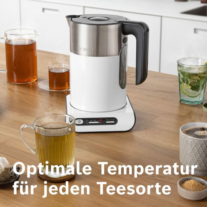 Bouilloire BOSCH TWK8611P 2400 W Blanc Gris Anthracite plástico,acero inoxidable 2400 W 1,5 L 7 Bouilloire BOSCH TWK8611P 2400 W Blanc Gris Anthracite plástico,acero inoxidable 2400 W 1,5 L 7