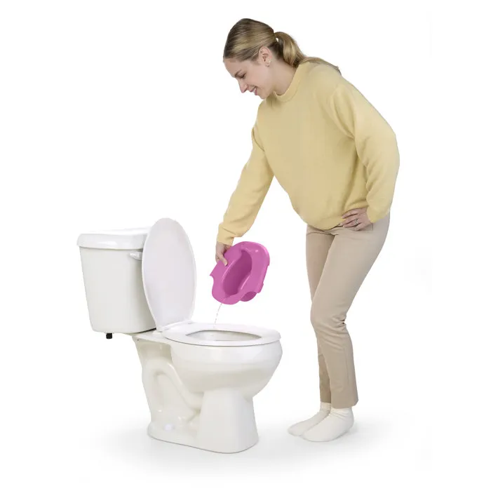 Bright Starts Disney Princess Full Comfort Pot d'Apprentissage Ergonomique pour Enfant - Dossier Haut, Protections Anti-Éclaboussures, Cuvette Amovible - Poids Max 22 kg