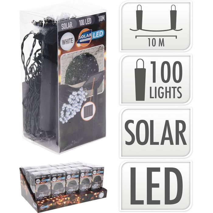 Guirlande lumineuse LED Lifetime 10 m Blanc froid 6500K Solaire 1
