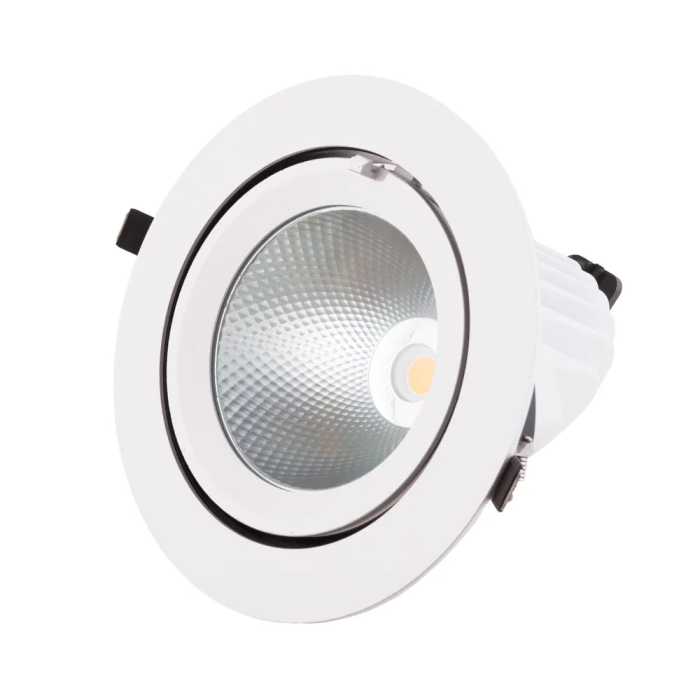 Downlight LED 40W 6000Lm 4000K Circulaire Orientable 40.000H HO-COB-C-OR-40W-W 0