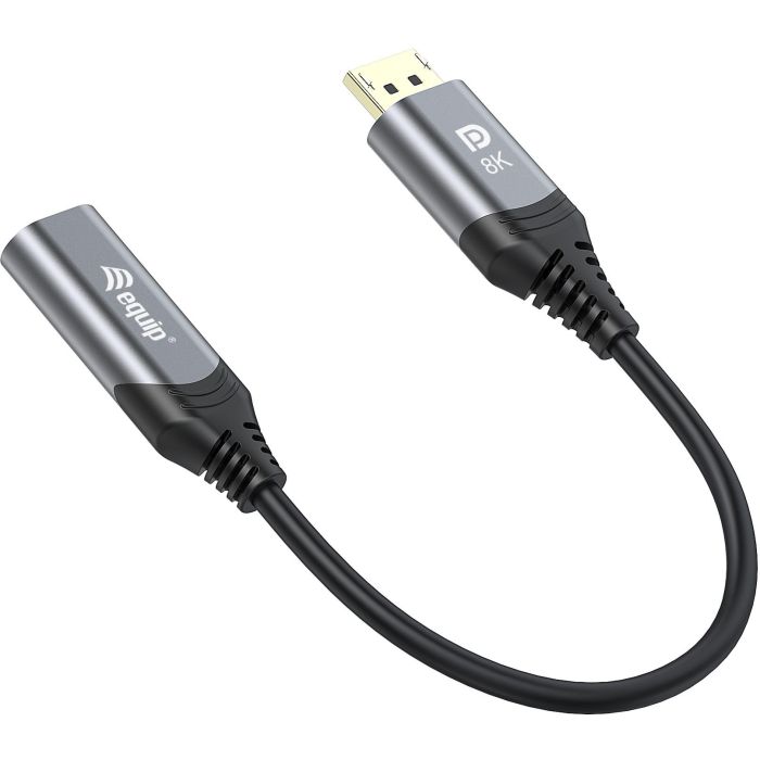 Equip Displayport->HDMI Adapter 1.4 St/Bu 8K/60Hz grau 1 Equip Displayport->HDMI Adapter 1.4 St/Bu 8K/60Hz grau 1