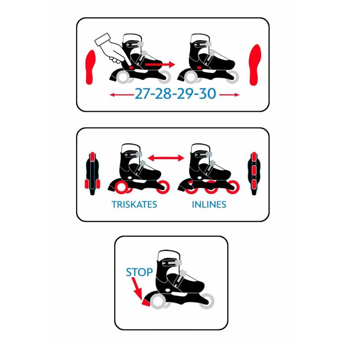 Patins The Paw Patrol Bleu Rouge 4 Patins The Paw Patrol Bleu Rouge 4