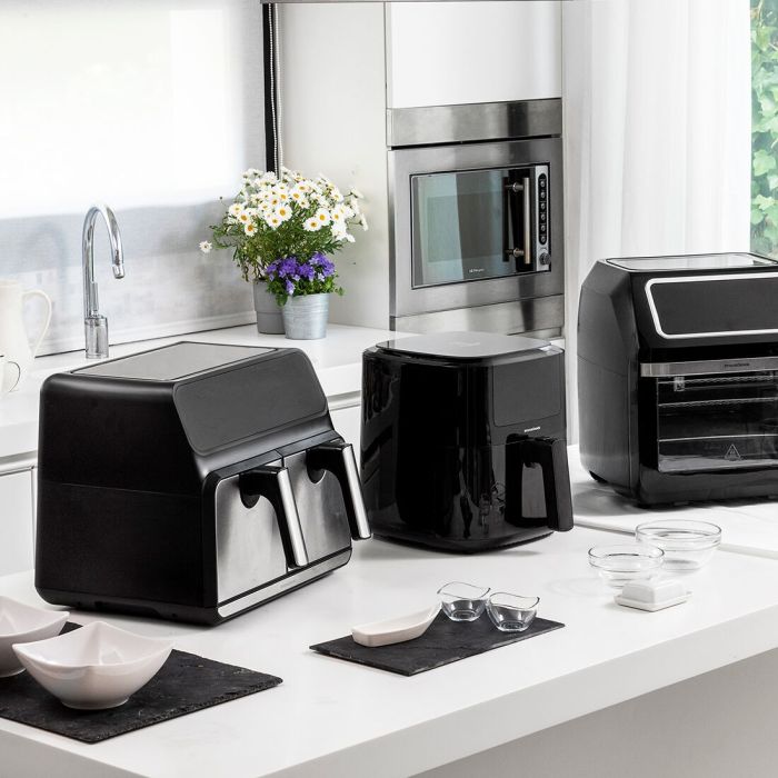 Pack Friteuse à Air avec Balance et Panier en Silicone Pliable pour Friteuses à Air InnovaGoods 21 Pack Friteuse à Air avec Balance et Panier en Silicone Pliable pour Friteuses à Air InnovaGoods 21