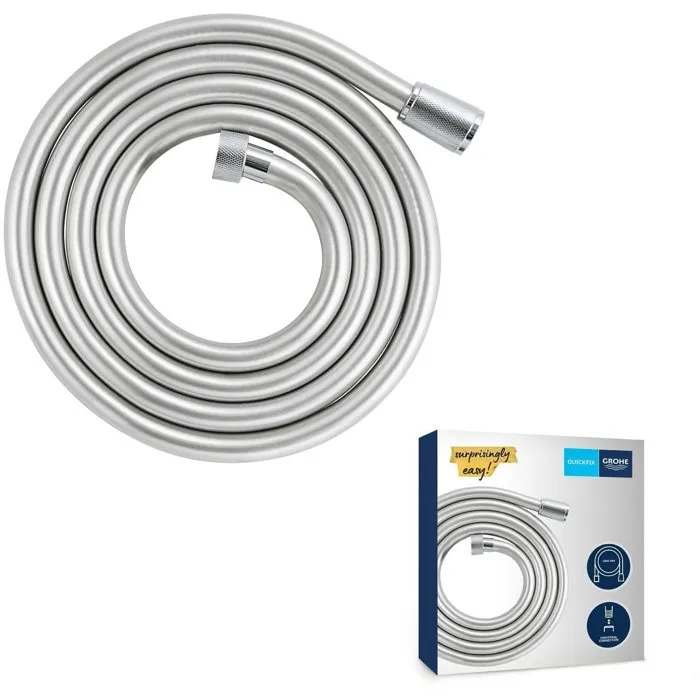 Grohe Flexo de Ducha VitalioFlex 27507001 - Douche Flexible 2m, Antitorsión, Connexion Universelle, Chrome 0