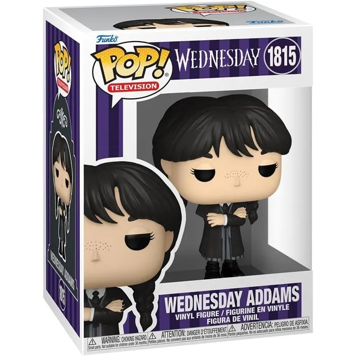 Funko Pop! Vinyl Figurine Wednesday Addams #1815 - Personnage de la série TV Wednesday sur Netflix Funko Pop! Vinyl Figurine Wednesday Addams #1815 - Personnage de la série TV Wednesday sur Netflix