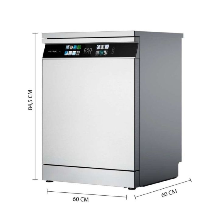 Lave-vaisselle Cecotec Bolero Aguazero 6700 Inox B 60 cm 12
