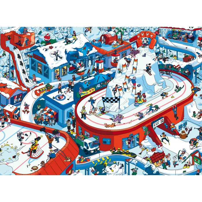 Ravensburger Puzzle Enfant 200 pièces XXL Sports d'Hiver 12004265 - Dès 8 ans