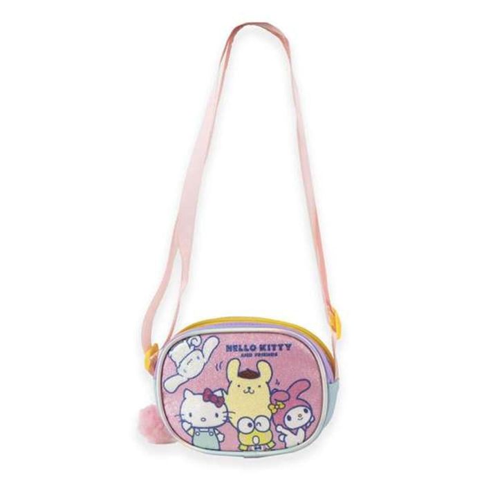 Sac à Bandoulière Hello Kitty Rose 14,5 x 10,5 x 4 cm 3 Sac à Bandoulière Hello Kitty Rose 14,5 x 10,5 x 4 cm 3