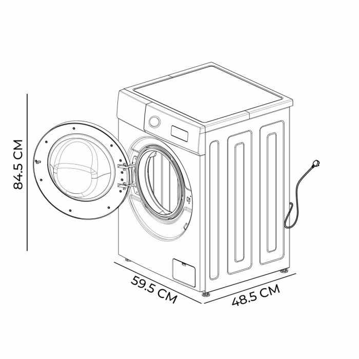 Machine à laver Cecotec Bolero DressCode 7150 Inverter 1400 rpm 7 kg 5 Machine à laver Cecotec Bolero DressCode 7150 Inverter 1400 rpm 7 kg 5