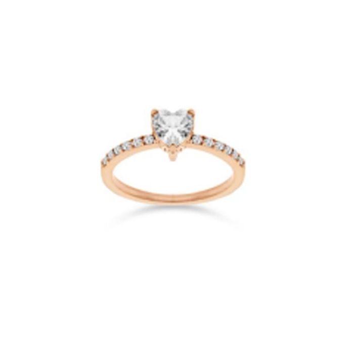 Bague Femme LIU JO LJ2438M16 16 Or rose Blanc 0 Bague Femme LIU JO LJ2438M16 16 Or rose Blanc 0