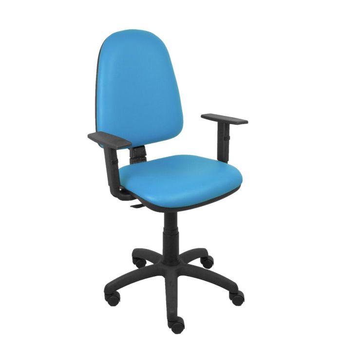 Chaise de Bureau Piqueras y Crespo P261B10 Bleu Bleu clair