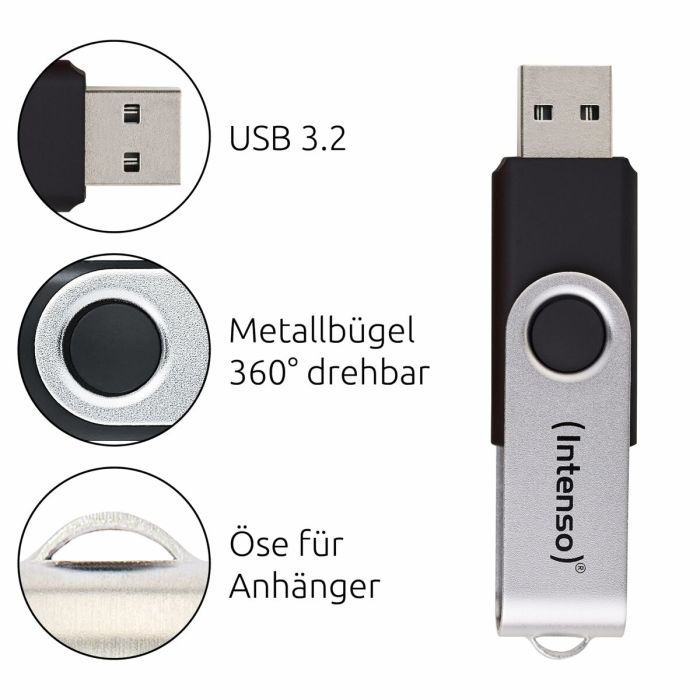 Clé USB INTENSO Office Line 32GB USB-A 3.2 32 GB Noir 6