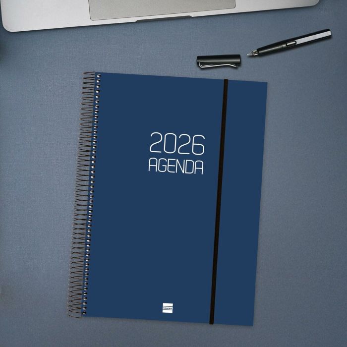 Agenda Finocam OPAQUE Bleu A4 21 x 29,7 cm 2026 5