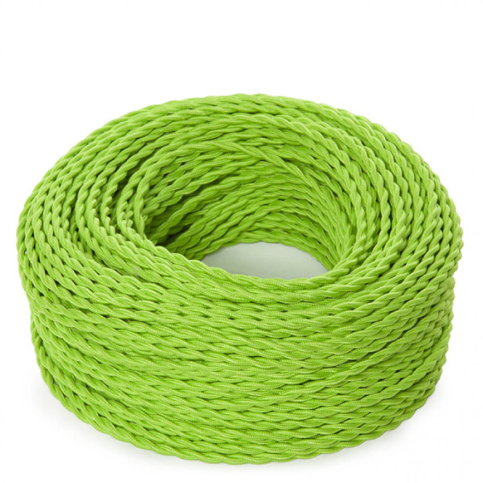 Câble Tressé Textile 2x0,75mm² 1M Vert Menthe SKD-CT275-MINT GREEN 14