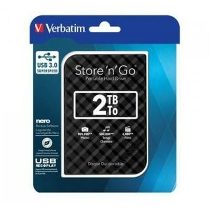 Disque Dur Externe Verbatim STORE 'N' GO GEN 2 Noir HDD 2 TB (4 Unités) 1