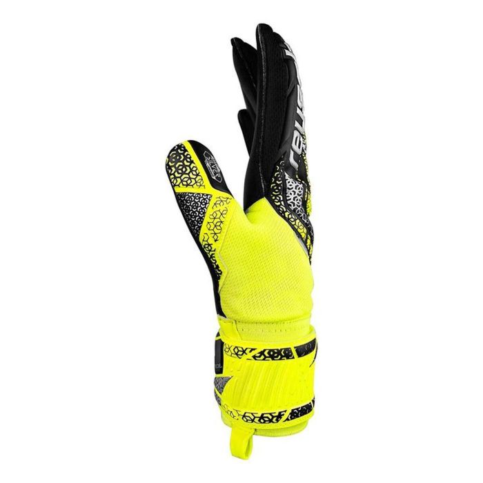 Gants de Gardien de But Reusch Attrakt Silver safe Jaune Noir Adultes 2