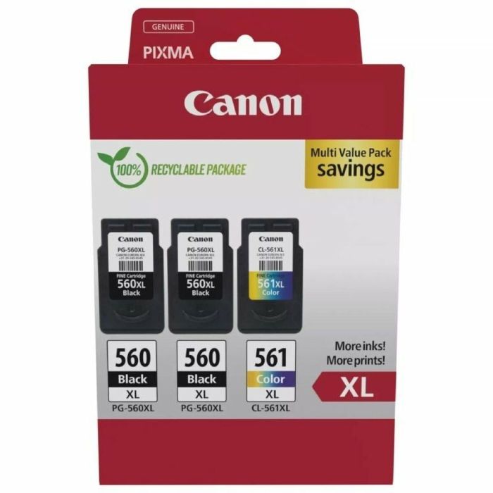 Cartouche d'encre originale Canon PG-560XL + CL-561XL Noir 1