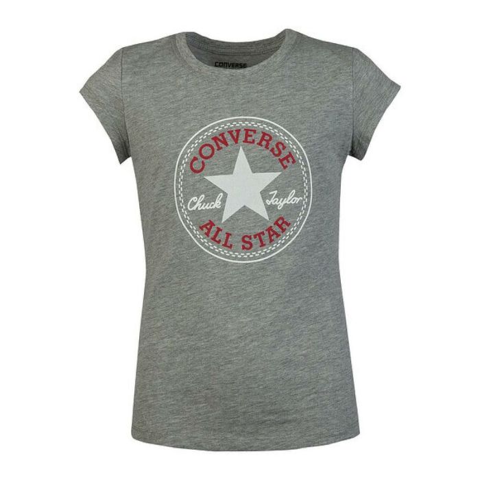 T shirt à manches courtes Enfant Converse 468992 042 Gris