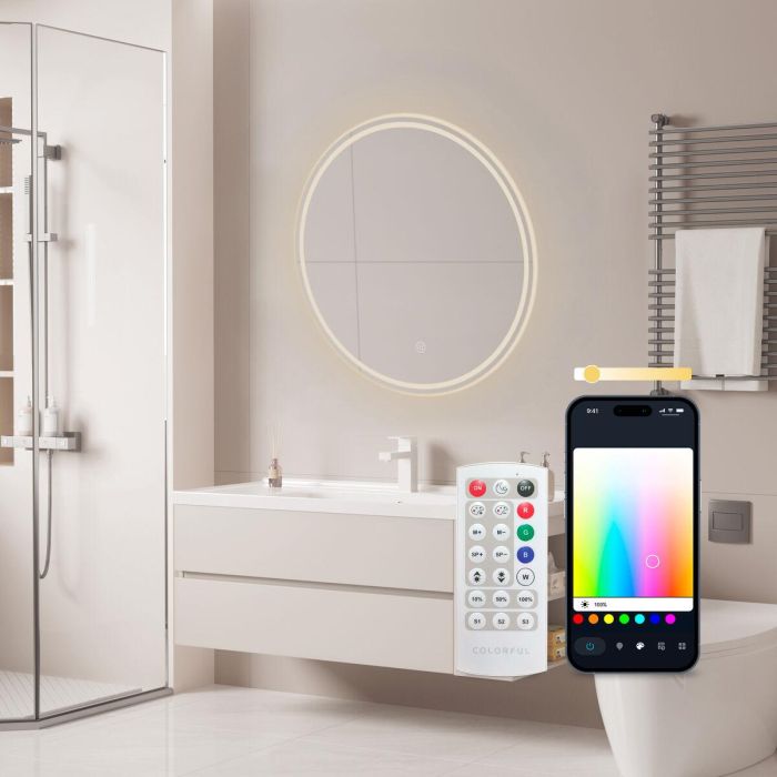 Miroir de salle de bains avec lumière LED KSIX Oasis E 36 W 1000 Lm 7