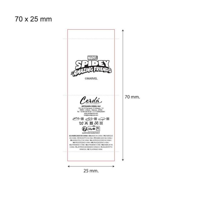 Chaussons Spidey Rouge 41 1