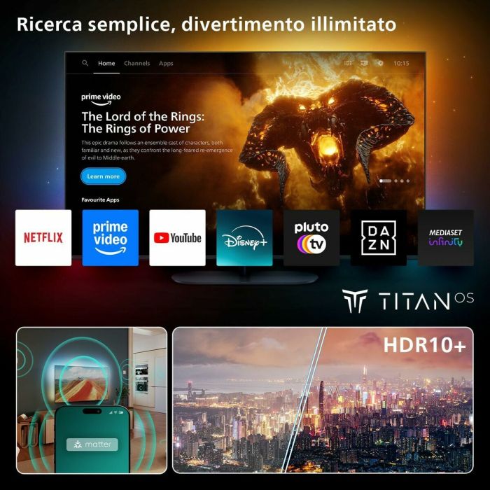 TV intelligente Philips 43PUS8010/12 43" 4K Ultra HD LED HDR 10