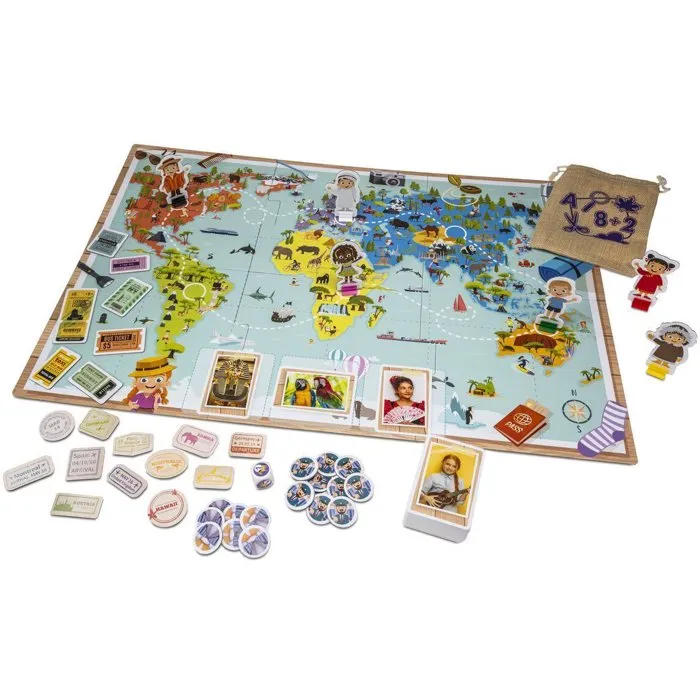 Tactic Les Enfants du Monde - Jeu de société coopératif éducatif - Découverte des cultures - De 2 joueurs - À partir de 5 ans Tactic Les Enfants du Monde - Jeu de société coopératif éducatif - Découverte des cultures - De 2 joueurs - À partir de 5 ans