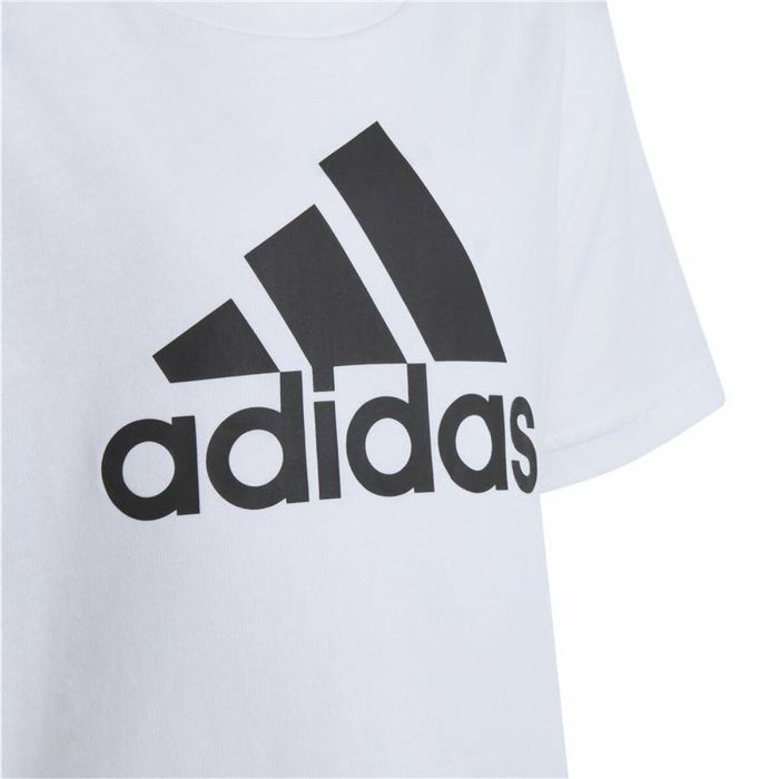 T-shirt à manches courtes unisex Adidas Lk Bl Co Blanc 3