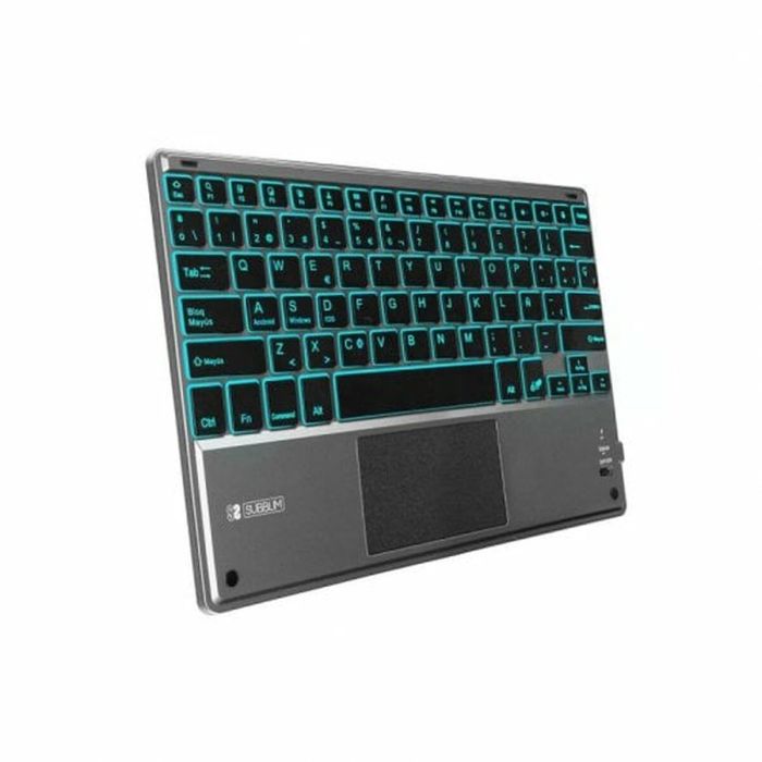 Clavier avec pavé tactile Subblim SUB-KBT-SMBT51 Gris Multicouleur Espagnol Qwerty QWERTY 0 Clavier avec pavé tactile Subblim SUB-KBT-SMBT51 Gris Multicouleur Espagnol Qwerty QWERTY 0
