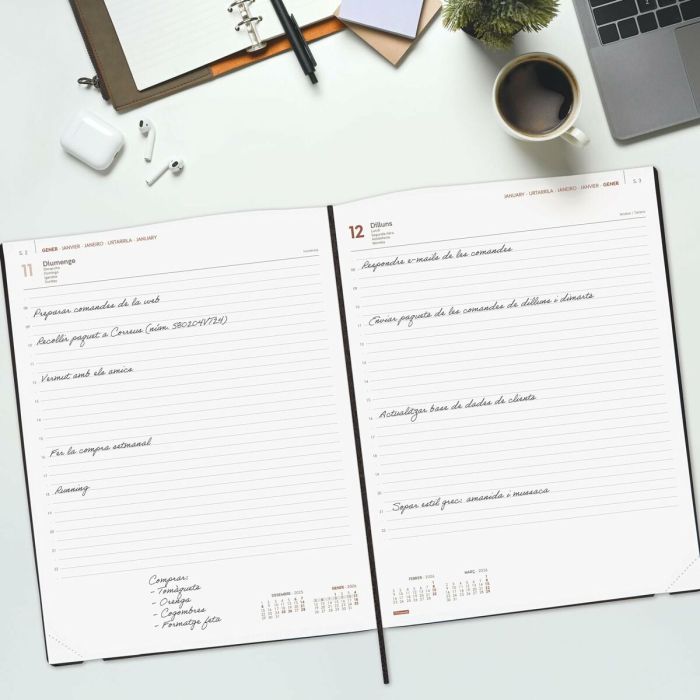 Agenda Finocam DYNAMIC MARA Noir 21 x 27 cm A4 2026 4 Agenda Finocam DYNAMIC MARA Noir 21 x 27 cm A4 2026 4