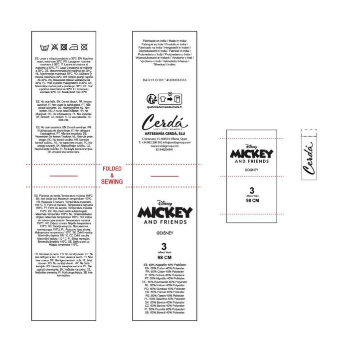 Robe Minnie Mouse Rose 3 Robe Minnie Mouse Rose 3