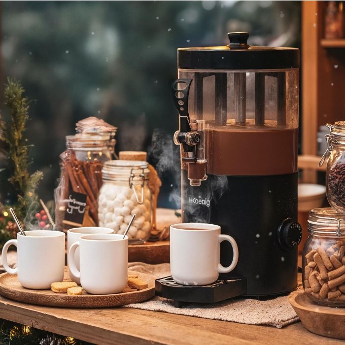 Distributeur a chocolat chaud - H.KoeNIG - SHK802 - 1200 W - 3L - Noir 5