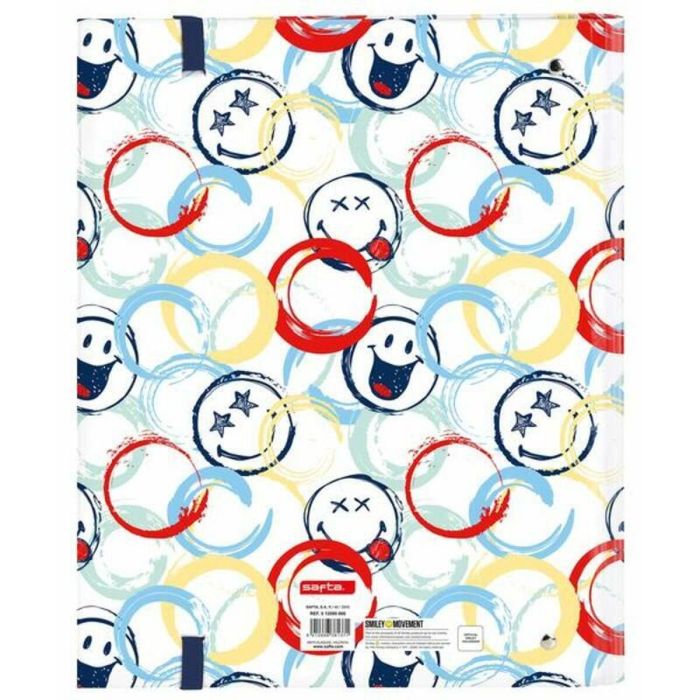 Reliure à anneaux Smiley 512090666 Multicouleur (27 x 32 x 3.5 cm) 2