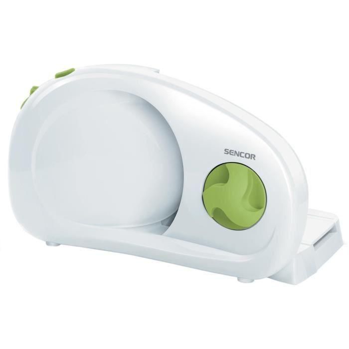 Trancheuse électrique - SENCOR - SFS 1001GR - 100 W - Blanc / Vert 0 Trancheuse électrique - SENCOR - SFS 1001GR - 100 W - Blanc / Vert 0