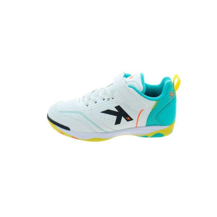 Chaussures de Futsal pour Enfants Kelme Goleiro Elastic Indoor Blanc S/M 3