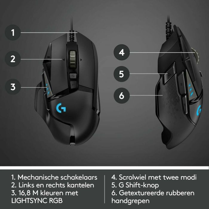 Souris Logitech 910-005471 Noir 16000 dpi 25600 dpi 5