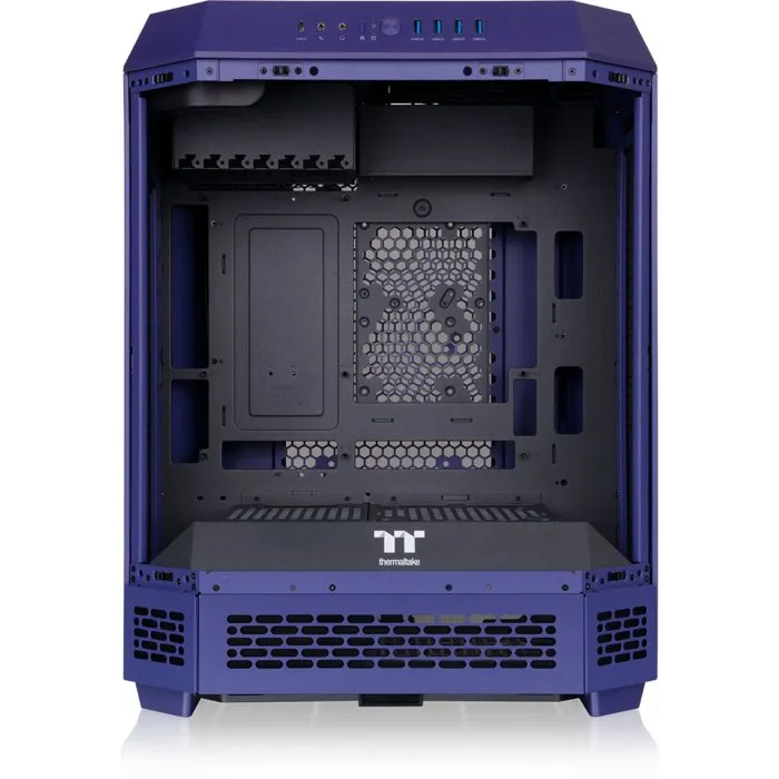 Thermaltake The Tower 600 Boîtier PC Moyen Tour ATX avec 3 Panneaux en Verre Trempé, 2 Ventilateurs 140mm, USB 3.0 Type-C, Future Dusk - Sans Alimentation