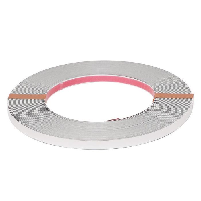 Perfil Adhesivo Alu - Tape 0,5 Grueso 25M Negro Mate, Cromo, Plata Mate Acabado Cromo Ancho 10 Fbs 1