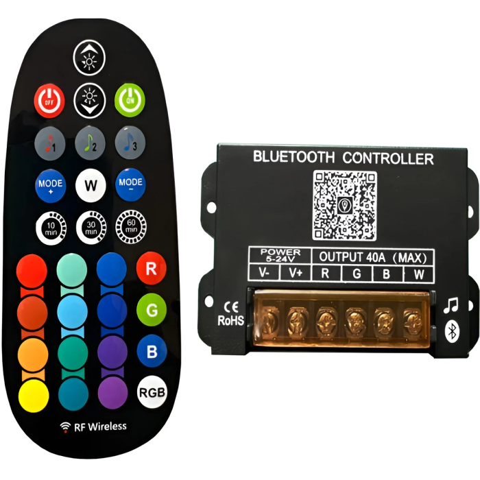 Contrôleur LED Musical Bluetooth App RF 29 Touches RGBW HLP-YS-BLE-RGBW 0