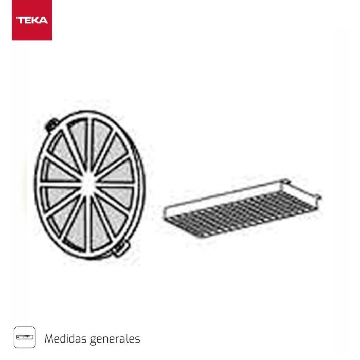 Filtre à charbon Teka D4C Fibre de Carbone Plastique 1