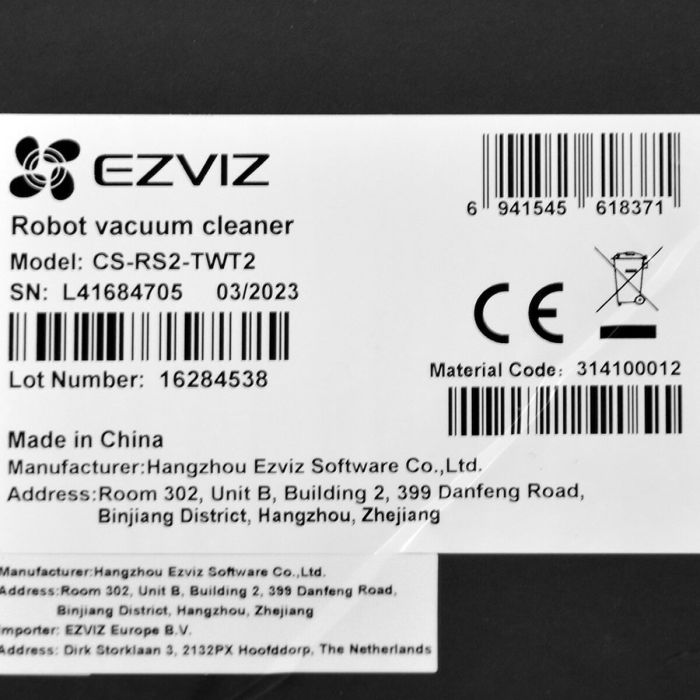 Robot aspirateur intelligent Ezviz 5