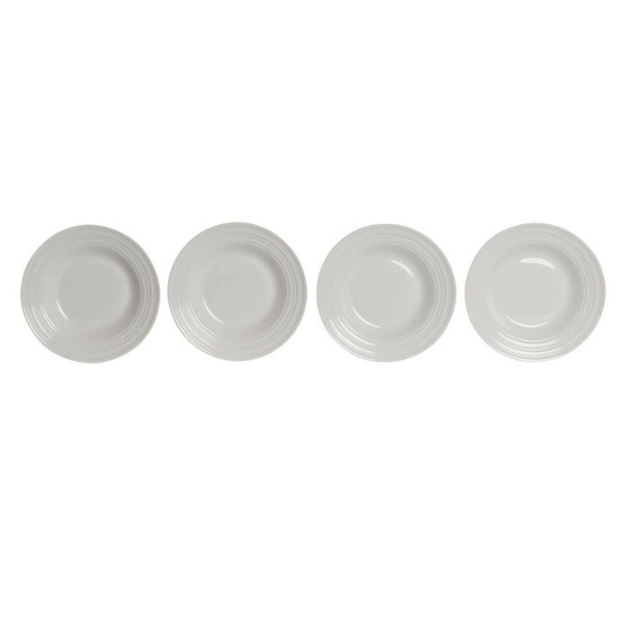 Assiette creuse DKD Home Decor Blanc Porcelaine 20 x 20 x 3 cm 1 Assiette creuse DKD Home Decor Blanc Porcelaine 20 x 20 x 3 cm 1