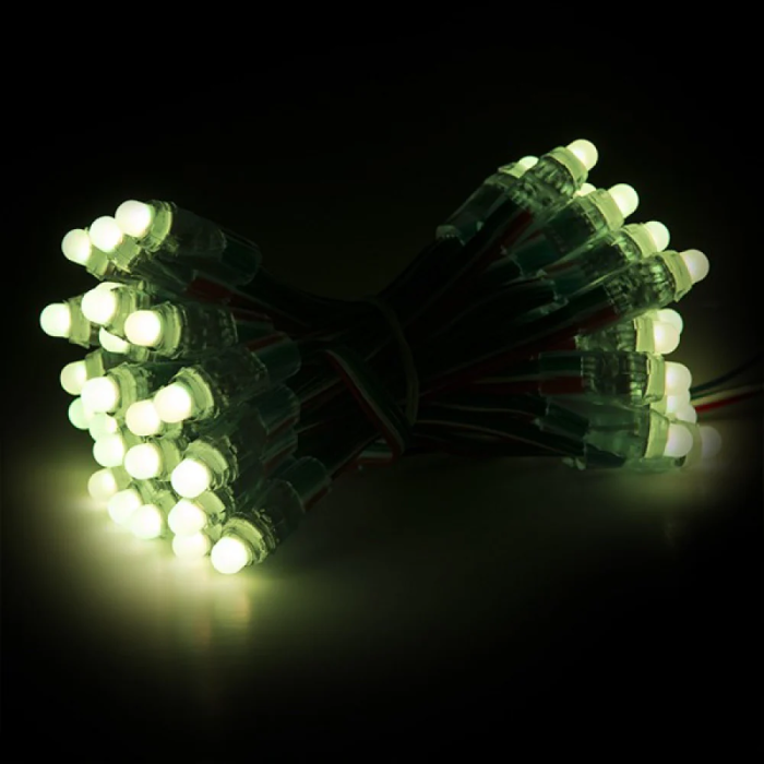 Pixel LED 0.3W 6Lm 12Mm 5V Epistar Fullcolor 19031C (Chaîne 50 Unités) 50.000H [DE-PIX-12-FULL] 4