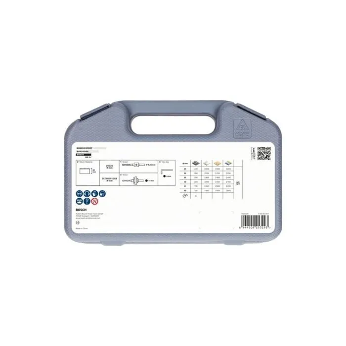 Bosch Professional - Coffret de scies trépans multi-matériaux avec filetage - Diamètres 20, 25, 35, 40, 51, 68 mm x 40 mm de long - Denture Vario