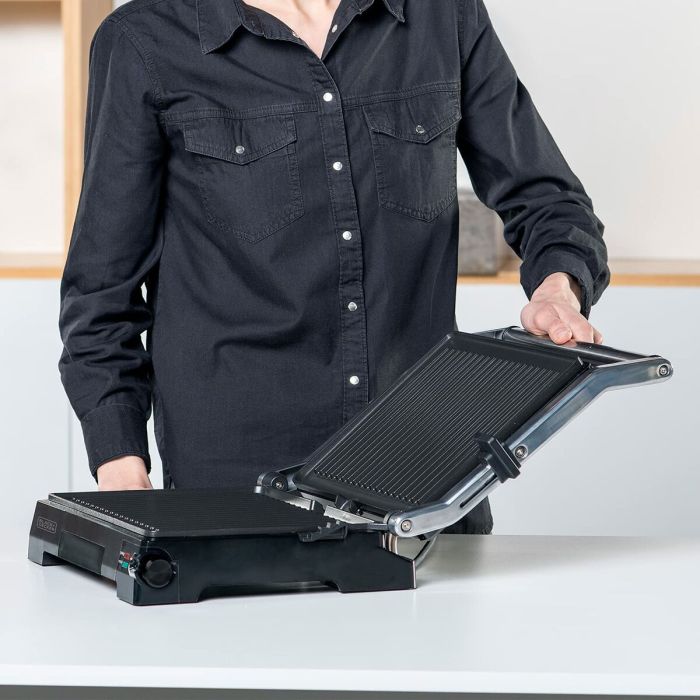 Machine à sandwich Black & Decker BXGF2200E Noir Aluminium 2200 W 4