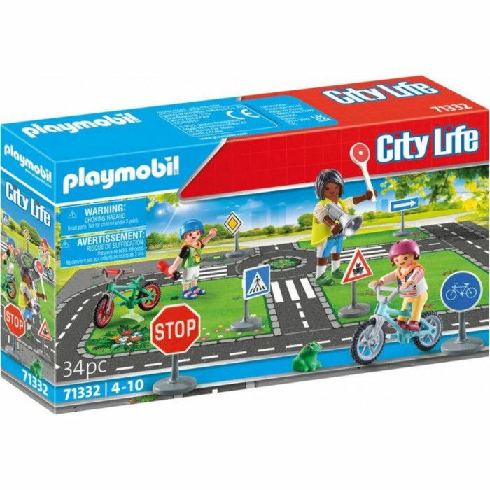 Playmobil Jeu de sécurité routière Rouge 71332
