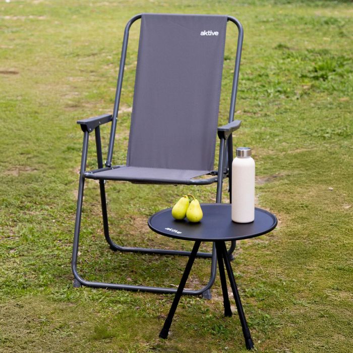 Table Piable Aktive Noir 37 x 55 x 37 cm (4 Unités) 5