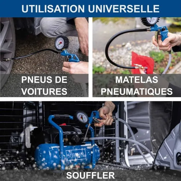 Scheppach Compresseur sans fil C-ACT160/6-X avec kit de démarrage et batterie 2 Ah 4